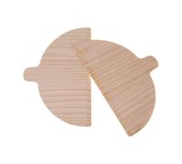 Natural Wood Pizza Peel Set, Semi-Circular Pizzas Board, 2 Piece Pizzas Paddle, Bread Baking Spatula for Pizza Ovens, Practical Transferring Tool