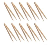 Natural Wood Pointed Tweezers 15cm Non-Slip Grip(Pointed head)