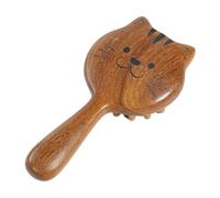 Natural Wooden Comb - Cat Design Massage Brush (Portable & Lightweight) for Scalp, Gua Sha Relaxation Tool, Handmade Wellness Kit for Women, Elderly, Girls, Mothers, Perfect Stress Relief Gift