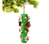 Natural Wooden Parrot Toy, Bird Teeth Grinding Tool, 1.6 inches Functional with Hanging Feature, Material Pet Accessory, Reliable Chew with Practical Design, Habitat Tool for Lovebirds and Conures