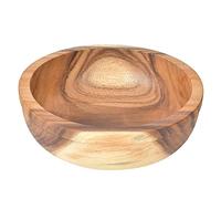 Natural Wooden Serving Bowl Fruit Salad Soup Bowl Smooth Polished Edges Multipurpose Kitchen Tableware for Home Restaurant Coffee Shop Tea House Hotel 32.5x10.5cm 25x7cm Optional (32,5*10,5 cm)