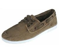 Natural World Eco - 303E Men's Trainers - Organic Cotton Boat Shoes- 100% EcoFriendly - Beige Color
