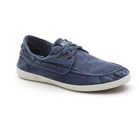 Natural World Eco - 303E Men's Trainers - Organic Cotton Boat Shoes- 100% EcoFriendly - Blue Color