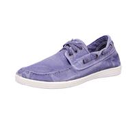 Natural World Eco - 303E Men's Trainers - Organic Cotton Boat Shoes- 100% EcoFriendly - Light Blue Color
