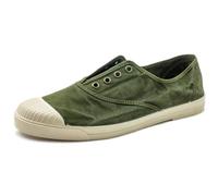 Natural World Baskets homme 3102E en toile de coton bio 100% écologique vert