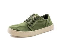 Natural World Eco - 6602E Men's Trainers - Organic Cotton Canvas Shoes - 100% EcoFriendly - Green Color