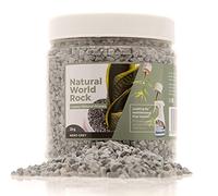 Natural World Pierres de décoration pour plante en roche - Belles pierres naturelles | 2kg | 5 mm de diamètre | Parfait pour les pots de fleurs à l'intérieur et à l'extérieur | (Gris Néron)