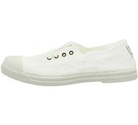 Natural World Tennis Blanche brodée, pour Fille, Blanc, 39 EU