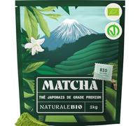 NaturaleBio Matcha Japonais Bio Premium en Poudre L-Théanine