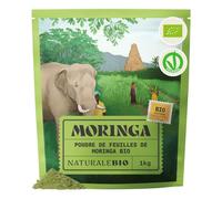 NaturaleBio Poudre de Feuilles de Moringa Oleifera Bio