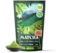 NaturaleBio Thé Matcha Bio Japonais. Premium Qualité. 1kg. Thé Vert en Poudre. 100% Naturel. Matcha Green Tea Produit au Japon Uji, Kyoto. Idéal à Boire, pour Cuisiner et dans le Lait