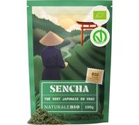NaturaleBio Thé Vert Japonais Sencha Bio Feuilles Entières