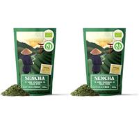 NaturaleBio Thé vert Sencha Japonais Bio - Upper grade - de 200g. Bio, Naturel et Pur, Thé vert en vrac de première récolte cultivée au Japon. Organic Japanese Sencha Green Tea. (Lot de 2)