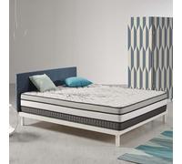 NATURALEX - Matelas 140x200 cm - 24 cm - Trilux Hybride - Ressorts Ensachés + Accueil Mousse à mémoire de Forme - Couchage Indépendant - Ventilation Optimale - Réversible - Soutien Mi-Ferme