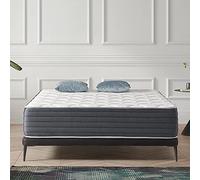 NATURALEX Matelas Aura 140x200 cm - Épais 25 cm - Mousse à mémoire de Forme HR, Accueil Blue Latex, Ventilation Optimale, Hypoallergénique, Confort Mi-Ferme - Réversible Face été/Hiver
