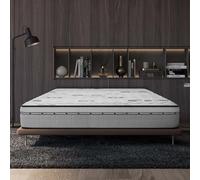 NATURALEX - Matelas Carbone Plus 180x200 cm - 24 cm - Mousse à mémoire de Forme + Blue Latex - Soutien Mi-Ferme - Réversible - Hypoallergénique - Durable - Confortable