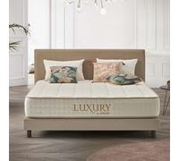 NATURALEX - Matelas Luxury 180x200 cm - Épais 25 cm - Confort Mousse HR Premium - Accueil Blue Latex - Soutien Moyen - Réversible - 7 Zones - Densité Moyenne - Mémoire de Forme - Fabriqué en Europe