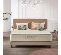 NATURALEX - Matelas Ressorts 140x190 cm - 30 cm Épaisseur - Luxury - Hybride Ressorts Ensachés Indépendants, Mousse HR à mémoire de Forme, Blue Latex - Confort Ferme, 7 Zones, Aérateur, Réversible