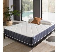 NATURALEX - Matelas SuperVisco 140x190-30 cm - Soutien Mousse à mémoire de Forme - Accueil Blue Latex - Confort Ferme - Respirant - 7 Zones - Réversible - Hypoallergénique - Fabriqué en Europe