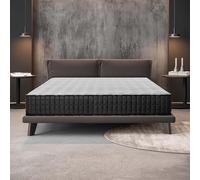 NATURALEX - Matelas Titanium 140x190-21 cm - Accueil Mousse mémoire de Forme + Blue Latex - Soutien Moyen - Respirant - 7 Zones - 2 Faces Été/Hiver - Couchage indépendant - Fabriqué en Europe