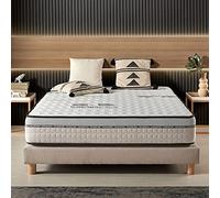 NATURALEX - Matelas Visco-Carbone 140x190 cm - 30 cm - Mousse à mémoire de Forme + Blue Latex - Soutien Ferme - Réversible - Hypoallergénique - Durable - Confortable - Respirant - 7 Zones