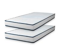 Naturalex - Pack 2 Matelas 80x190 - Perfect Dream Promo - Mousse mémoire de Forme et Blue Latex - Confort Équilibré - 7 Zones - Réversible - Hypoallergénique - Respirant - Durable - Fabriqué en Europe
