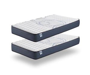NATURALEX - Perf.Dream - Pack de 2 Matelas 70x190-15 cm | Soutien Mousse à mémoire de Forme - Accueil Blue Latex - Confort Équilibré - Respirant - 7 Zones - Réversible - Ergonomique
