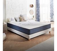 NATURALEX - Matelas 140x190 cm - Perfect Dream - Mousse à mémoire de Forme et Blue Latex - Thermorégulateur - 7 Zones de Confort - Équilibré - Réversible - Ergonomique - Respirant - Très Durable