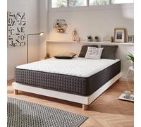 NATURALEX - Titanium - Matelas 70x190-26 cm | Accueil Mousse mémoire de Forme + Blue Latex - Soutien Mi-Ferme - Respirant - 7 Zones - Réversible - Couchage indépendant