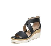 Naturalizer Femme Goodtimes Strappy Sandale cale, Noir, 40 EU