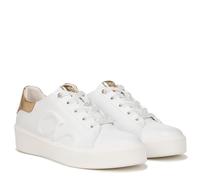 Naturalizer Women's Trainers Morrison Logo Walking Shoes for All-Day Comfort, White Dark Gold, 38 EU