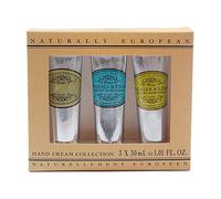Naturally European Luxury Hand Cream Rose, Verbena, Ginger & Lime Moisturising Hand Cream Gift Set 3 X 30ml | Hand Cream for Very Dry Hands, Gift Sets, Gift Set women, Hand Cream Women