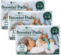 Naturally Nature Overnight Diaper Doubler Booster Pads with Adhesive (96 count) for Pull-on & Regular Diapers | Nighttime Leak Protection for Heavy Wetters, Diaper Liners for Boys & Girls, 96