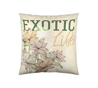 Naturals Amazonas Housse de Coussin, Coton, Vert, Without Filling