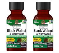 Natural's Answer Lot de 2 bouteilles de noix noires et vers de terre 2000 mg 30 ml par bouteille