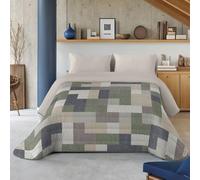 NATURALS - Couette imprimée 300 g, lit 90-100 % microfibre respirante, toucher plume, 180 x 260 cm, rembourrage extra doux, automne/hiver, fabriquée en Espagne
