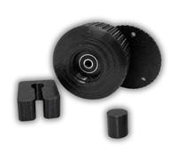 Naturalspring Lot de 2 roues avant de rechange compatibles avec Husqvarna Automower 305, 310 Mark II, 405X et 415X - Disques de sécurité et aide au montage inclus