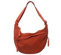 Naturaltly/Naturally Bag, Women's Fashion Plain Color Nylon Crossbody Hobo Bag (Orange)