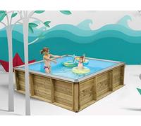 NaturalWood Pistoche - Piscine en bois - 2,26 x 2,26 x h 0,63 m