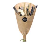 NATURALYS-Bouquet de fleurs séchées Dining Bleu Ocean coloris bleu - diamètre 20 cm x H 50 cm
