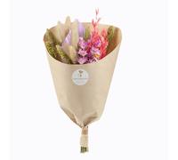 NATURALYS-Bouquet de fleurs séchées Dining Lilas coloris violet - diamètre 25/30 cm x H 50 cm