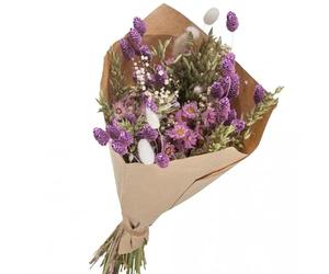 Naturalys - Bouquet de Fleurs séchées Mariage Mix Naturel Lilas 50 cm
