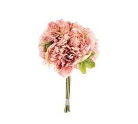 NATURALYS-Fleur artificielle en papier bouquet de pivoine coloris rose - H 30 cm