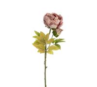 NATURALYS-Fleur artificielle en papier tige de pivoine coloris rose - H 62 cm