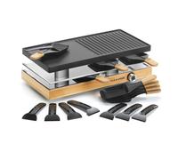 Naturamix Appareil à raclette 8 personnes 1200w gril - RAC.WOOD-8
