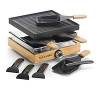 Appareil à raclette 4 personnes 750w Naturamix RACWOOD4 Noir G