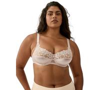 Naturana Satin & Dentelle Soutien-Gorge Armatures non Rembourré Complet Tasse