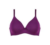 Naturana® Soft-BH sans armatures avec coque [Taille A-D] Ajustement optimal et maintien maximal Grâce à la coupe et aux bretelles larges | BH T-shirt | BH pour femmes sans armatures, Violet, 75C