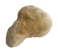 Naturasan Housse de selle de vélo en peau de mouton, revêtement de selle de vélo en peau d'agneau mérinos, revêtement thermique d'hiver pour selle de vélo (Beige, 30 x 25 cm (Taille L))