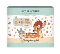 Naturaverde Baby Disney Bambi Changing Pad Gift Set - Nettoyant Doux pour Corps et Cheveux 250 ML, crème de Protection Changement 100 ML et Tapis de Changement de Couche 30 x 60 cm